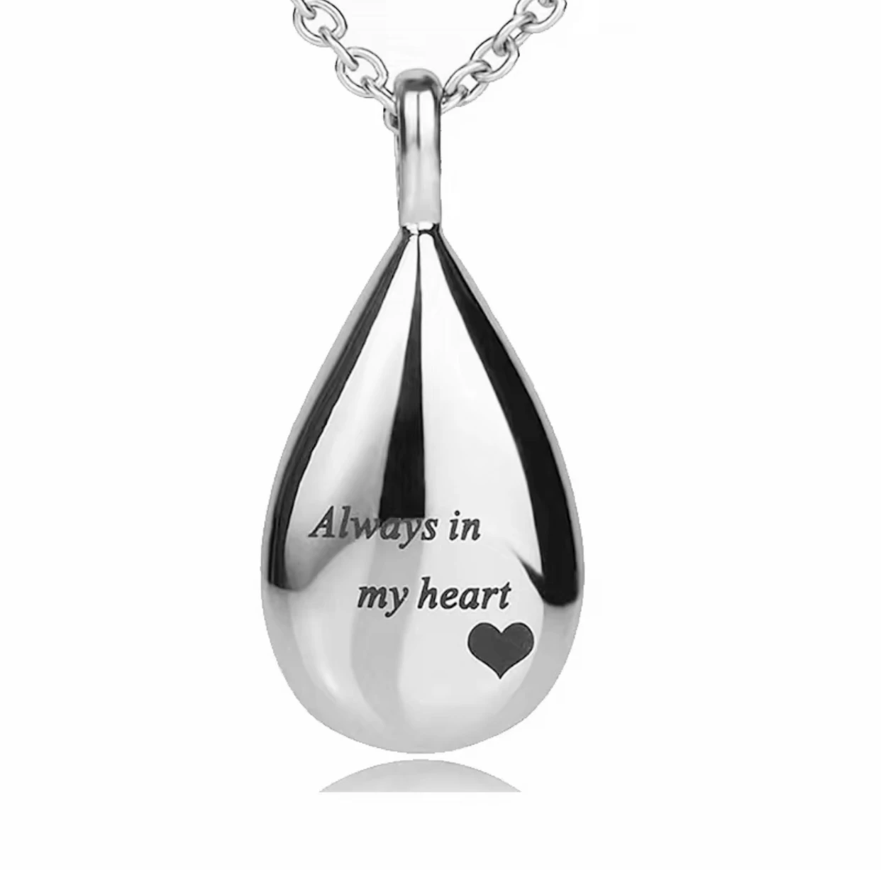 Cremation Jewelry for Ashes for Human Keepsake Stainless Steel Memorial Pendant Cremation Urn Necklace for Human Ashes