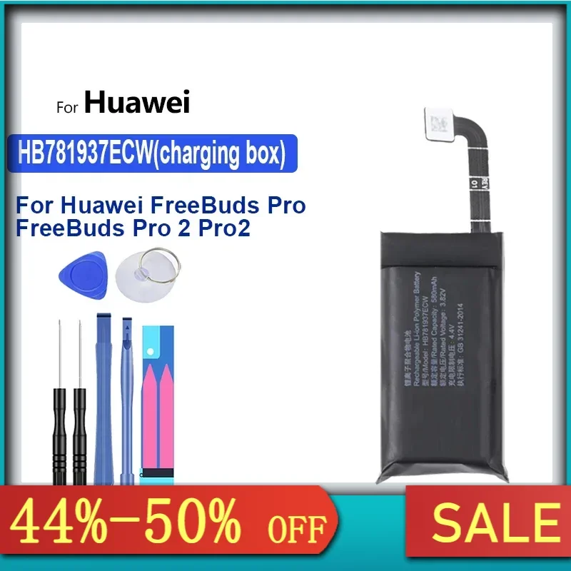 Portable Battery HB781937ECW HB1160ECW 55mAh-580mAh For Huawei FreeBuds Pro 2 Bluetooth Earphone and charging box