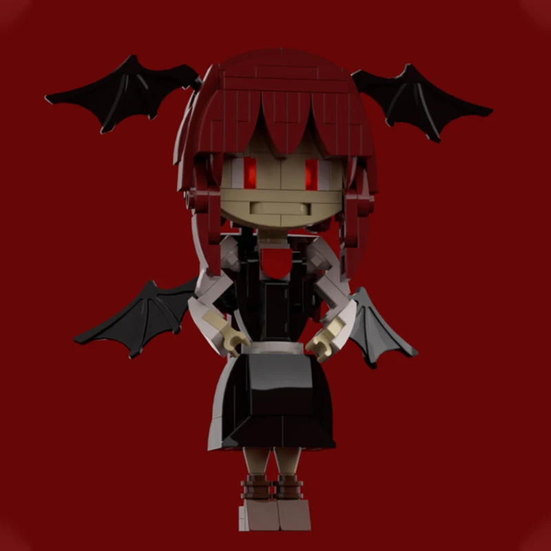 

189 шт. MOC KoakumaChibies Touhou, только фигурка, модель, строительные блоки, креативная сборка, дисплей, коллекционный подарок