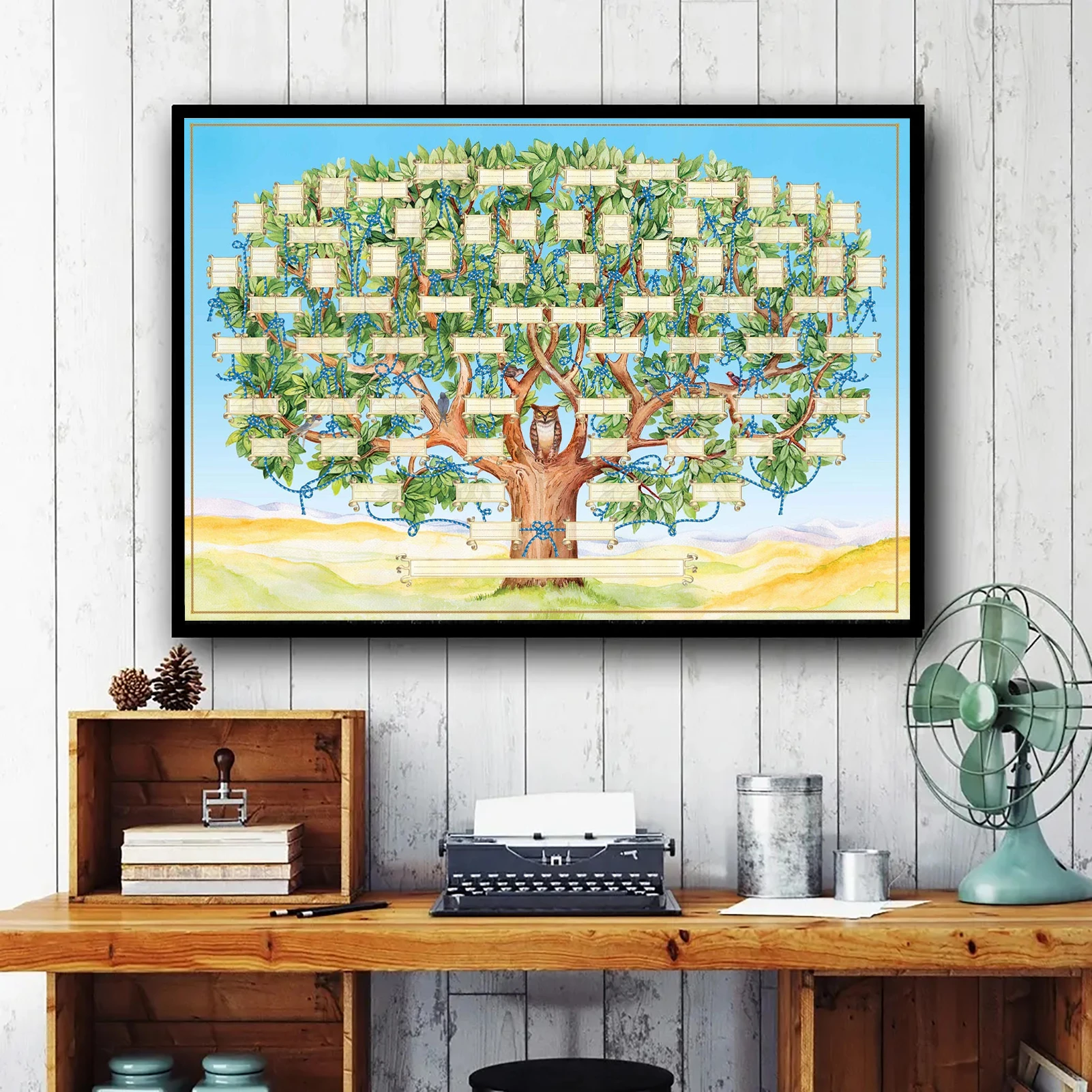 40x60cm Family Tree Chart Fill in Family Tree Diagram Fillable Ancestry Chart Genealogy Gifts for Children to Know Their Family