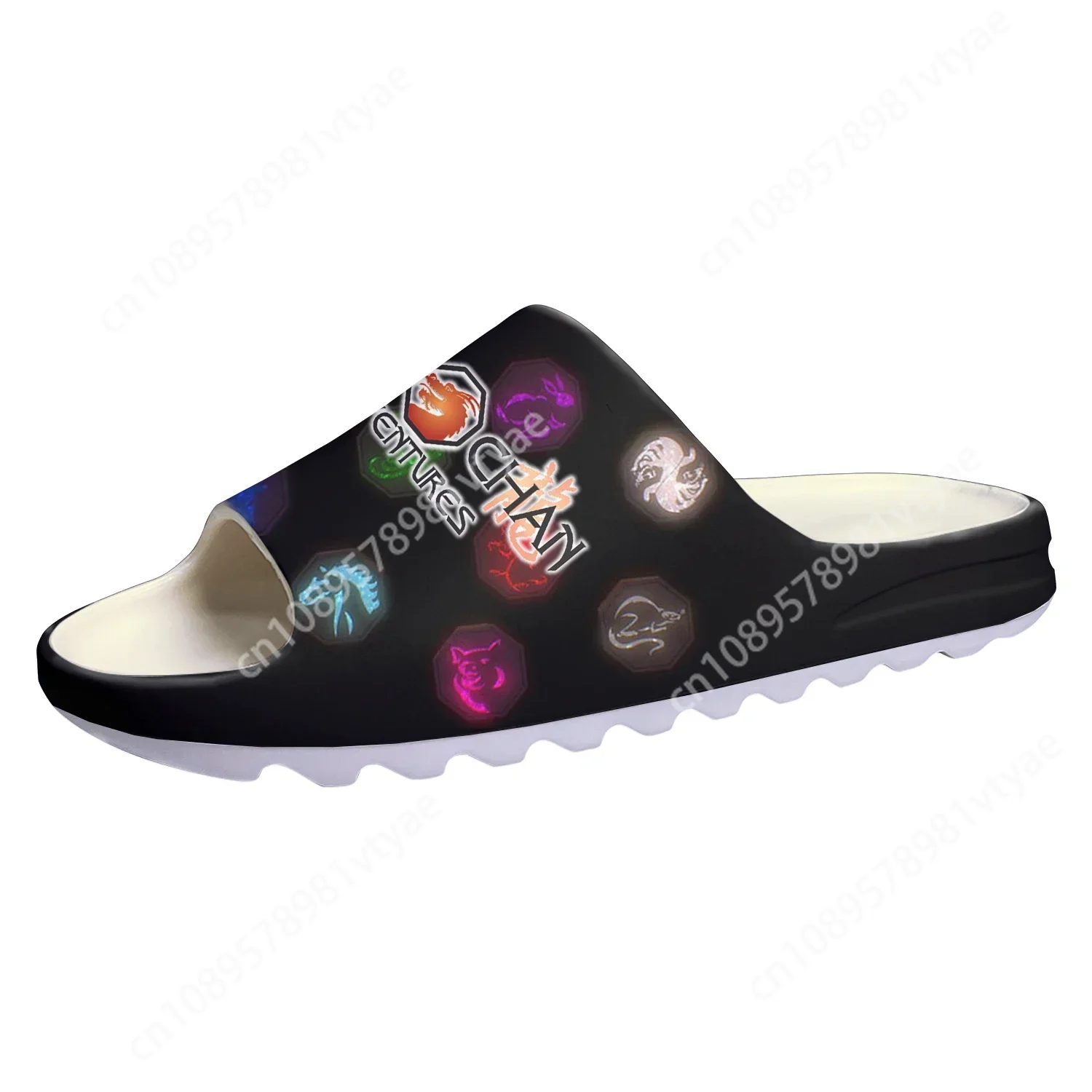 

Jackie Chan Adventures Soft Sole Sllipers Mens Womens Teenager Home Clogs Anime Step In Water Shoes On Shit Customize Sandals