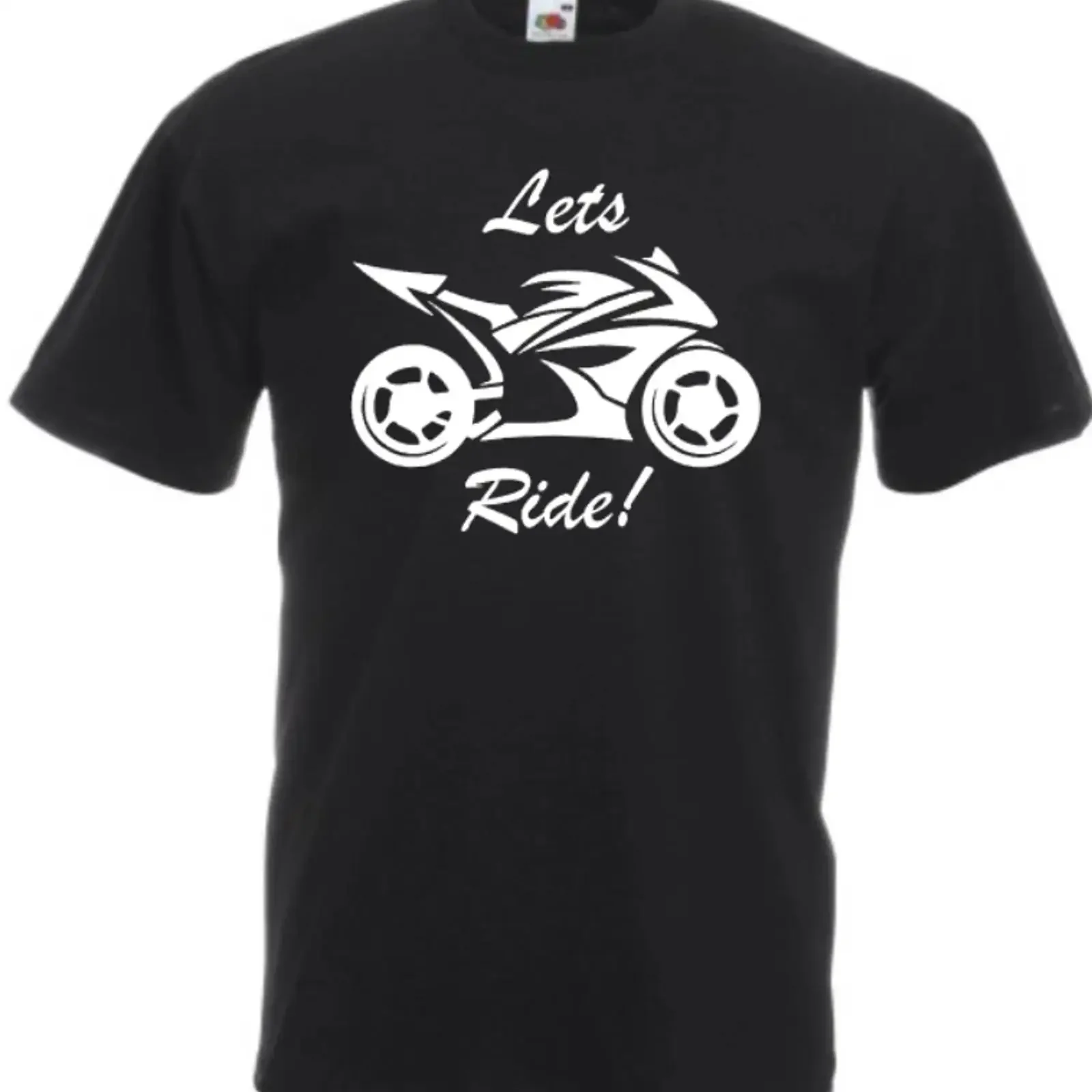 Let's Ride Herren Damen Motorrad T Shirt Small 2XL 4 Farben 100 Baumwolle Neu UK vintage Washed Unisex Top For Everyday Wear