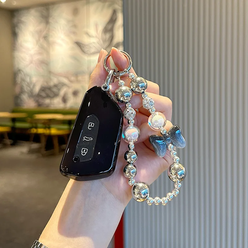 

Чехол для автомобильного ключа из ТПУ, чехол для дистанционного управления, чехол-держатель, брелок для Volkswagen VW New Golf 8 MK8 Teramont ID.3 ID4X ID6X Magotan Passat B8 CC