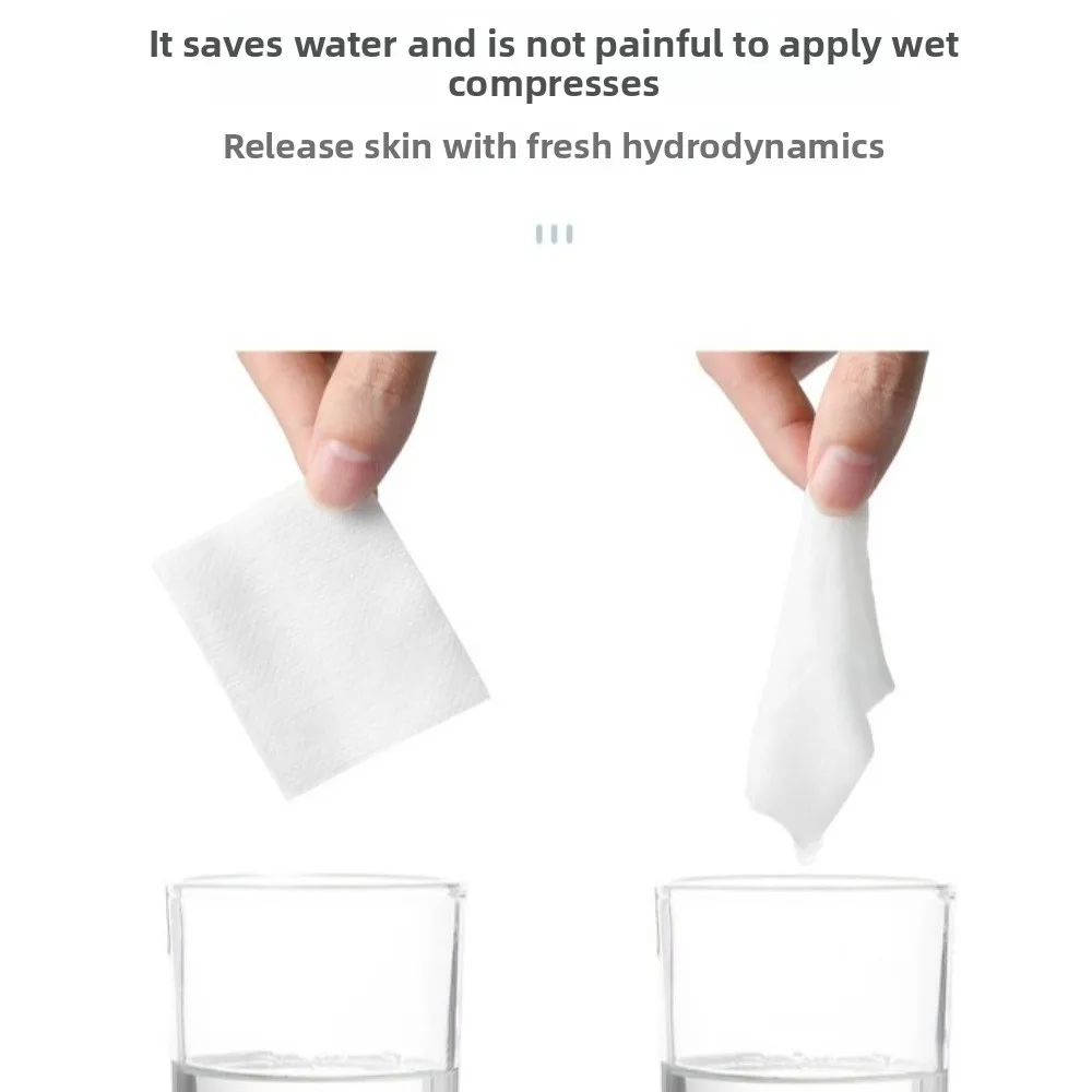 200 pçs/saco descartável pré-maquiagem almofadas de algodão úmido dupla face respirável toalhetes cosméticos máscara papel removedor de maquiagem ferramenta