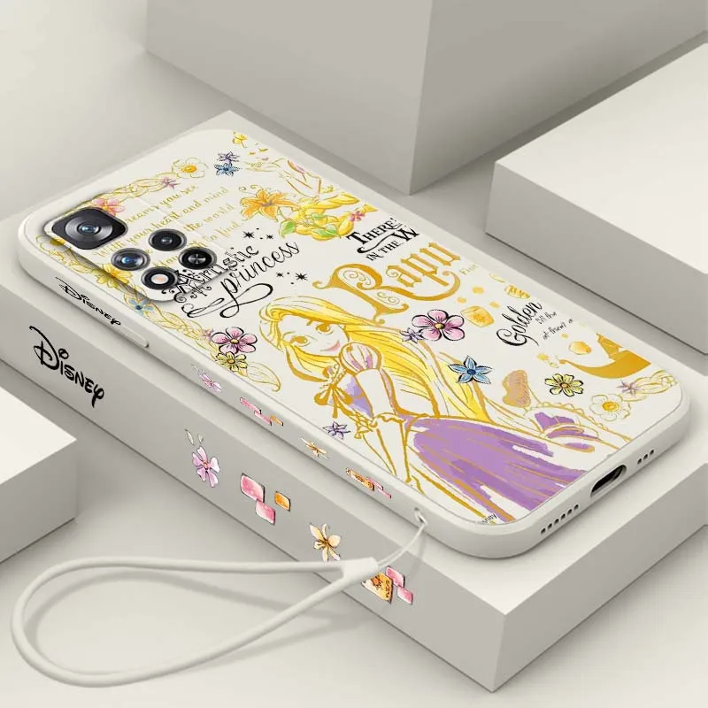

Disney Anime Princess Phone Case For Xiaomi Redmi Note 15 14 13 13R 12 12R 11 11T 11S Pro Plus 5G Liquid Left Rope