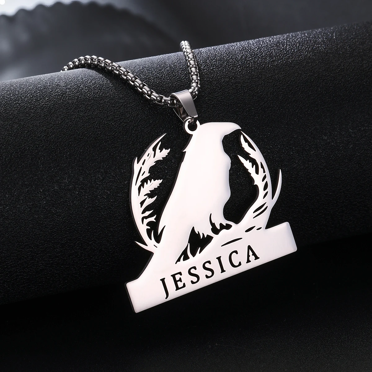 

Custom Name Necklace Personalized Silver Chain Stainless Steel Necklace For Women Man Customized Jewelry for Men Birthday Gift