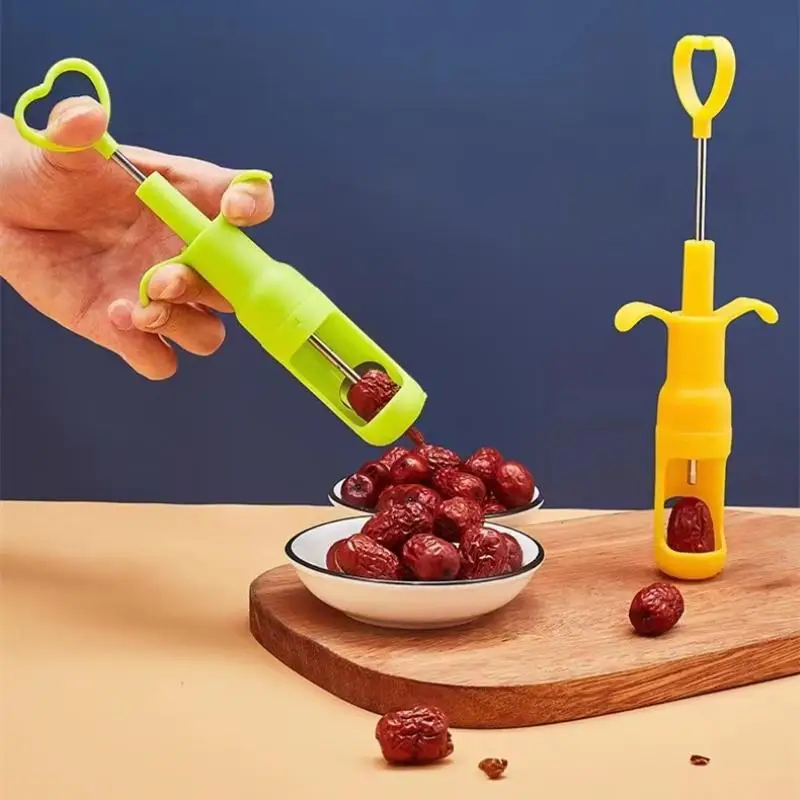 Cherry Olive Fruit Corer Red Dates Jujube Pitter Remover Seed Push Out Vegetable Tools Kitchen Gadgets Accessories Gift