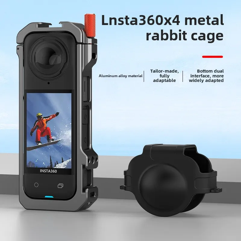 Co-shot hepail shadow stone Insta360 X4 metal rabbit cage magnetic suction rabbit cage shadow stone X4 sports camera accessories