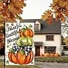 Thanksgiving Garden Flag 12x18 In, Pumpkin with