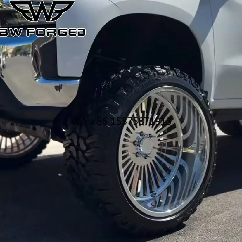 

Кованые диски 24x14 Super Single для грузовиков, 6x135 для Chevrolet Silverado 2500HD, кованые легкосплавные диски 20x12 6x5.5 для пикапов GMC