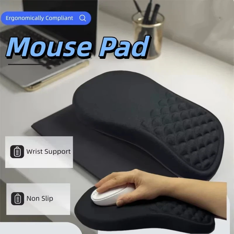 

Ergonomic Wrist Rest Mouse Non Slip High Elastic Memory Cotton Mousepad Comfortable Wrist Support For PC Laptop Computer