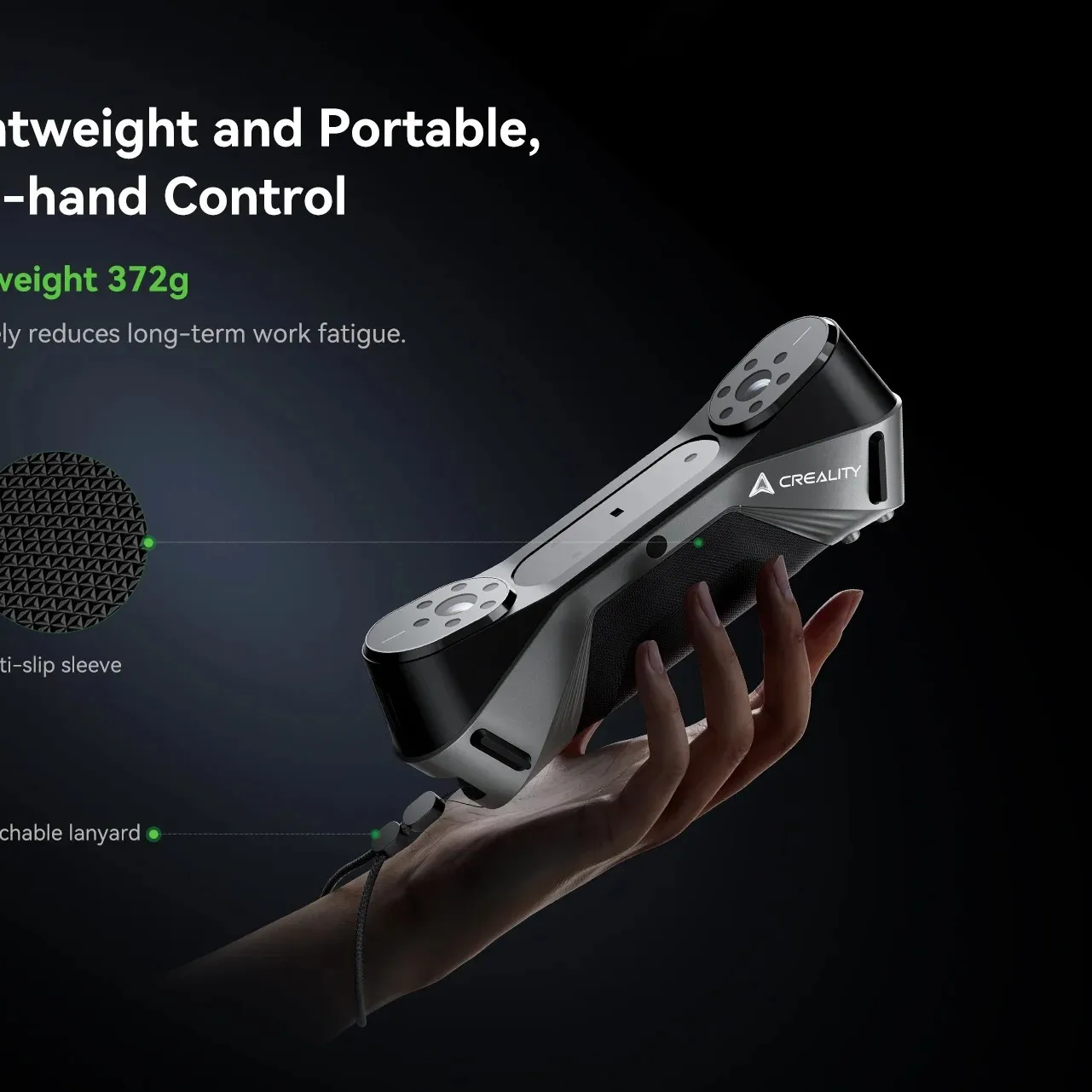 

2025Creality 3D Scanner CR-Scan Raptor for 3D Printing, Multiple-line Blue & NIR Consumer Handheld Scanner with 0.02mm Accuracy