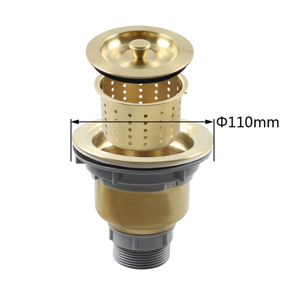 Efficient Sink Drain Filter in Stainless Steel; Elegant Finish Perfect for Adding a Touch of to Your Kitchen Efficient