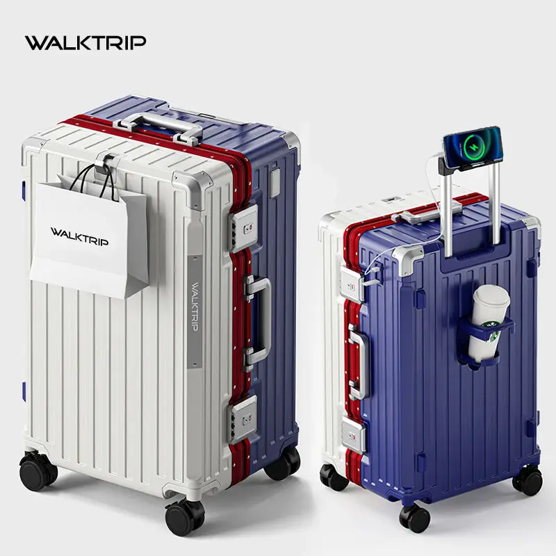 Rolbagage Grote capaciteit Reiskoffer Harde schaal Dikker PC-materiaal met aluminium frame TSA-slot 20/24/26/28/30 inch - afbeelding 2