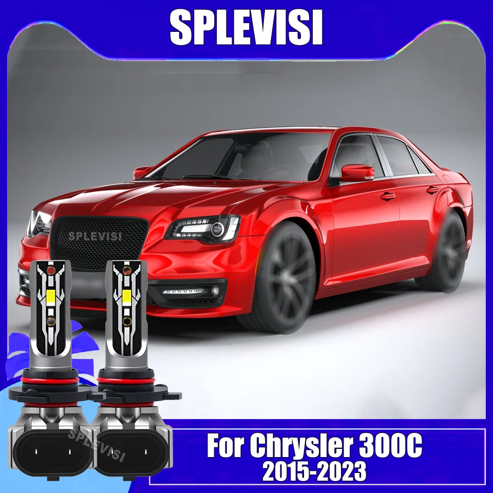 

150 Вт/пара светодиодных автомобильных фар 9012 HIR2 CSP Chip, комплект для переоборудования ламп 6000K для Chrysler 300C 2015 2016 2017 2018 2019-2023