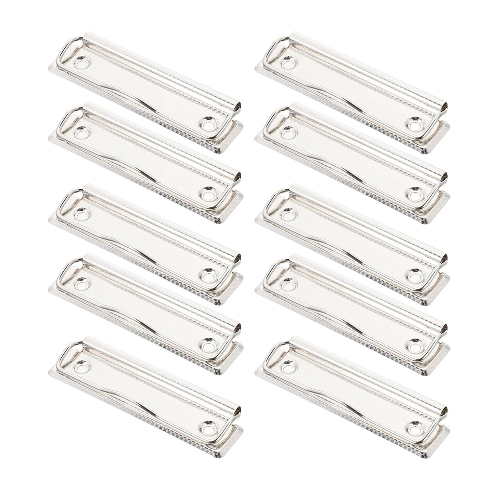 15 Pcs Stationery Plate Holder Mountable Clipboards Clips Clamp Office Paper Iron