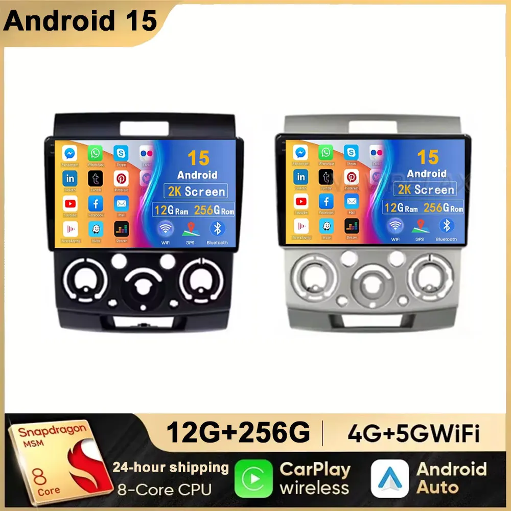 Ford Everest Ranger для Mazda BT50 BT-50 2006-2011, мультимедийный плеер, 9 дюймов, Android 15, автомобильное радио, стерео, CanPlay, авторадио, головное устройство