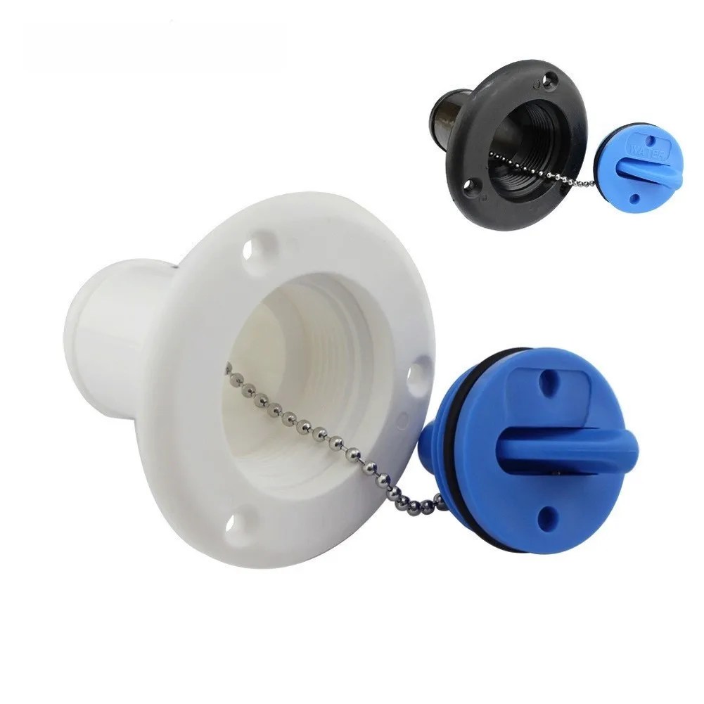 38mm Marine Hardware Deck Filler Socket For Water Tank ABS Plastic Build For Boat Yacht Pontoon Kayak Sailboat Easy Installation