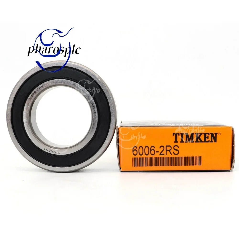 （2 PACK） TIMKEN 6006-2RS 30X55X13MM Double Rubber Seal Ball Bearings