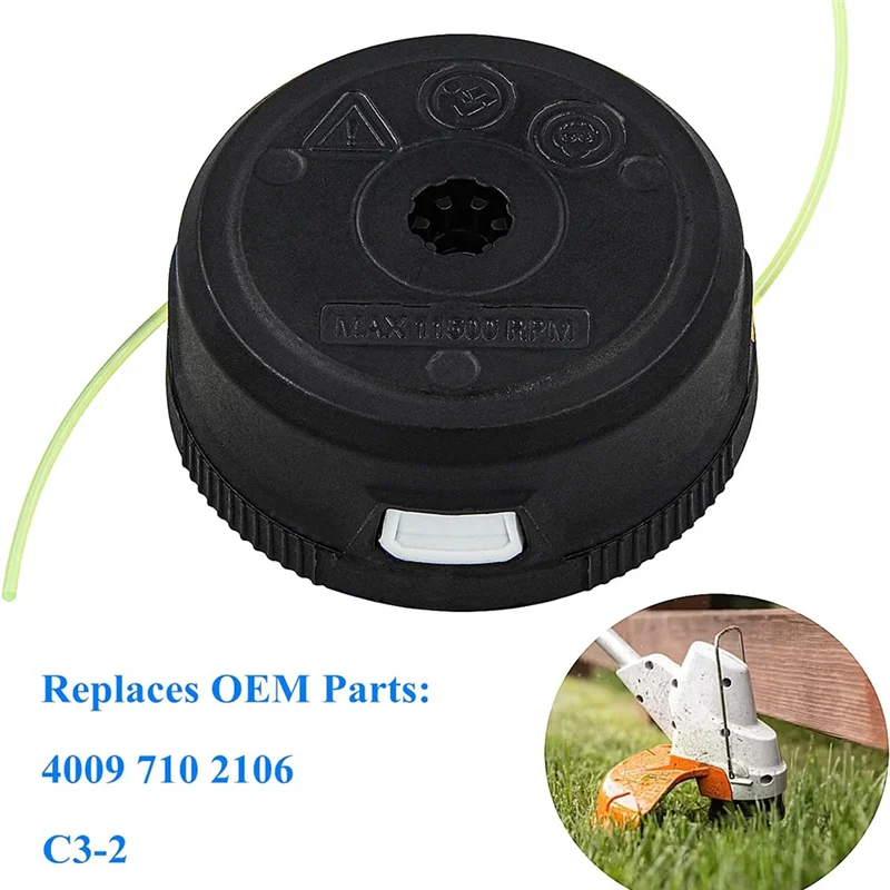 Cabeça de aparador C3-2 para Stihl FSA57, cabeça de comedor de ervas daninhas FSE52, substitui Autocut C3-2, 4009 710 2106-AT64