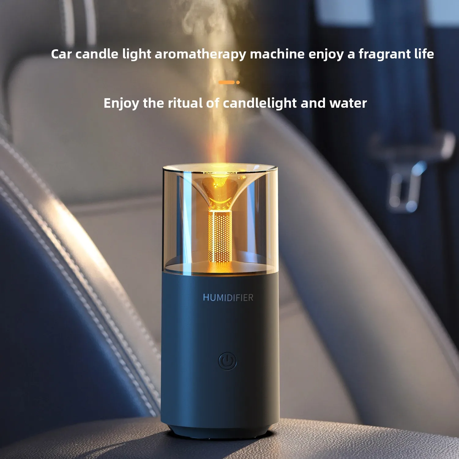 USB Multifunctional Car Humidifier with Aromatherapy Auto Spray and LED Light for Home Office Use