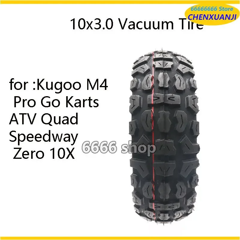 10X3.00-6 10X3.0 Tubeless Tire Is Applicable To Kugoo M4 Pro Go Kart ATV Quad Speedway Zero 10X Electric Scooter Tire