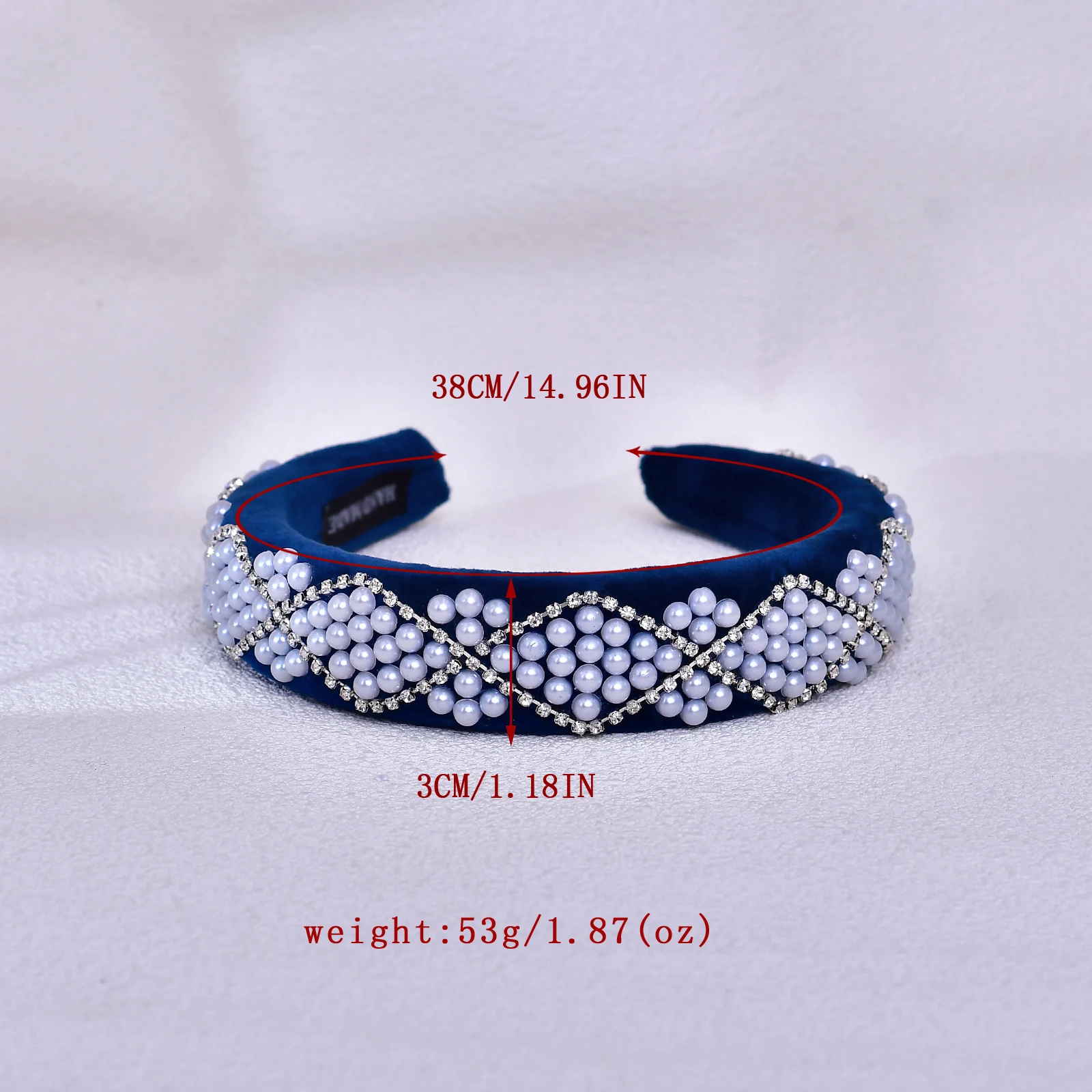 Handmade Bridal Pearl Headband Women's Hot-Selling Korean-Style Beaded Hairband Elegant Hair Accessory Thickened Headband SA79