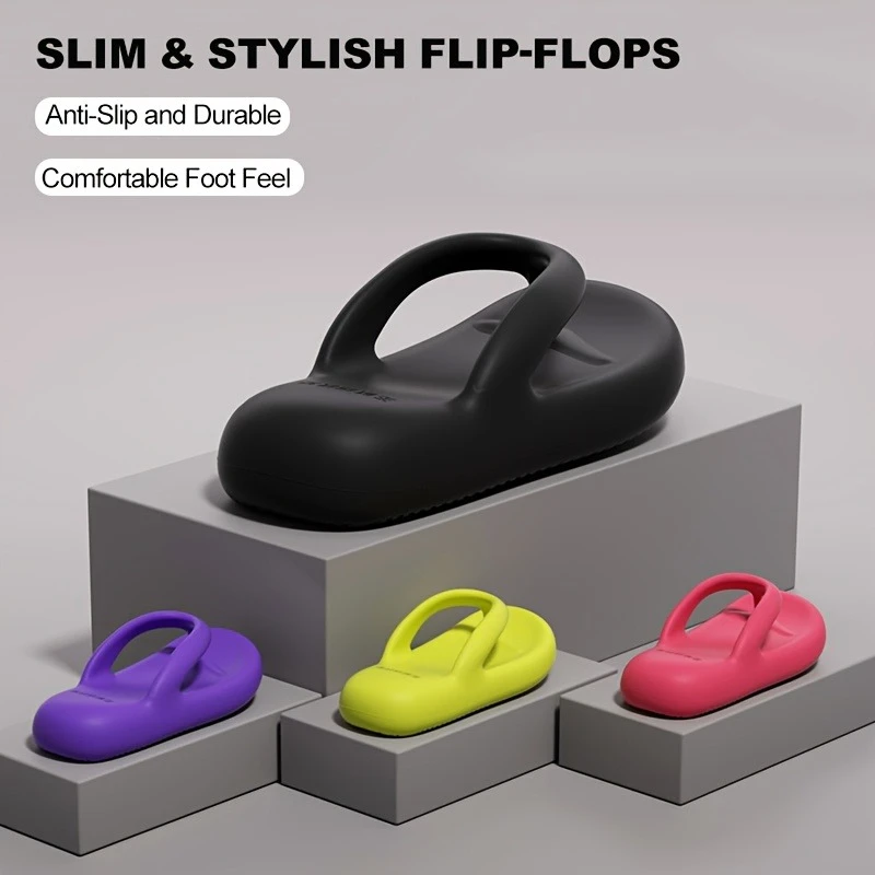 

Women Summer Platform EVA Flip Flops Soft Thick Sole Non Slip Home Beach Pool Vacation Lightweight Comfortable cloud Sandals