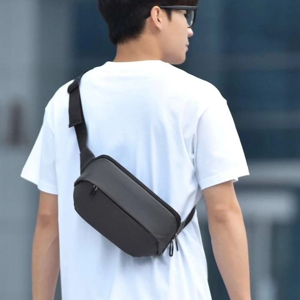 

All-match Waterproof Men Chest Bag Shoulder Bag Oxford Cloth Sports Message Bag Solid Color Japanese Style Crossbody Bag Outdoor