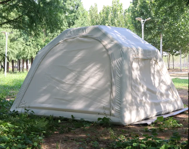 Air Tube Outdoor Tent House Thickened Large Luxury Inflatable Camping Tent With Sun and Rain Protection House Tent 5-8 People