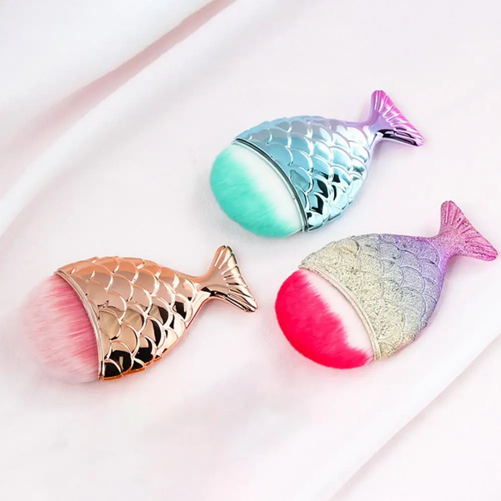 Manicure Tool Soft Fish Tail Design Nail Art Brush Dust Remover Cleaning набор для маникюра