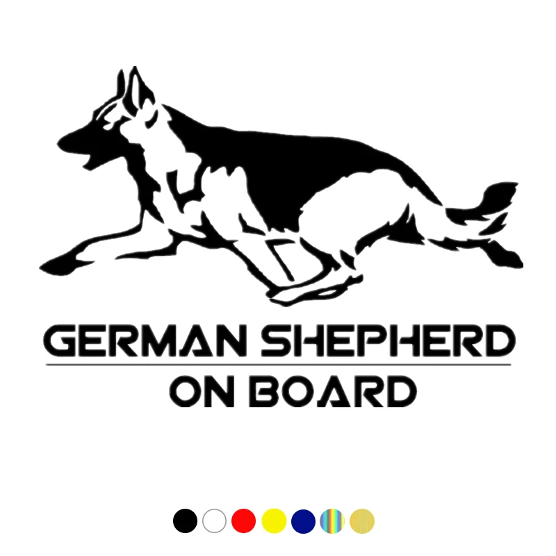 

Shepherd Dog Polyethylene Funny Vinyl Car Decal, Classic Style Decoration, PVC Material Various Sizes，20cmx14cm