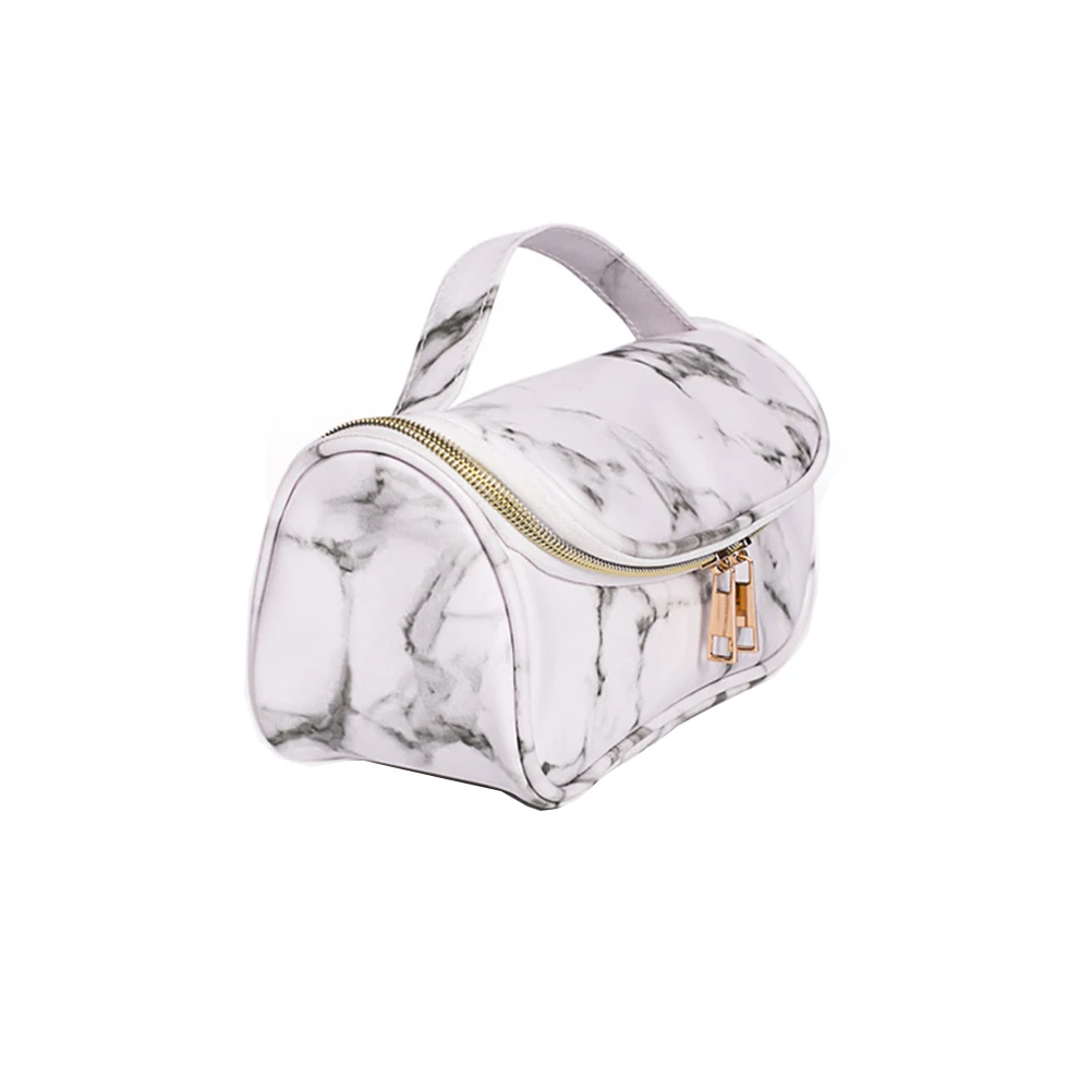 

Marble Kits Waterproof Storage Portable Makeup Large Toiletries Travel Bag Capacity Toiletries Bag PU