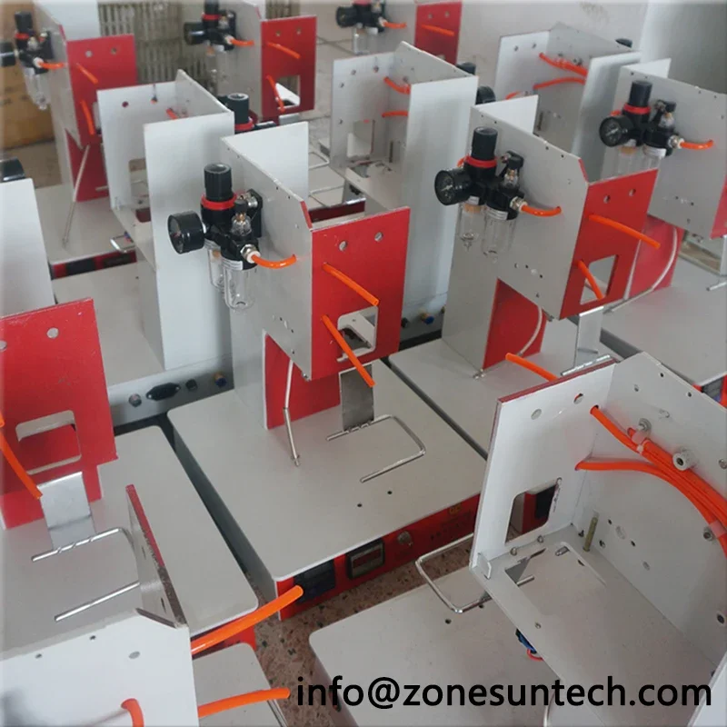 ZONESUN ZY-RM2-DP طابعة رموز الاتصال الهوائية التلقائي شعار جلدي الساخن ختم آلة النقش آلة الصحافة الحرارة #4