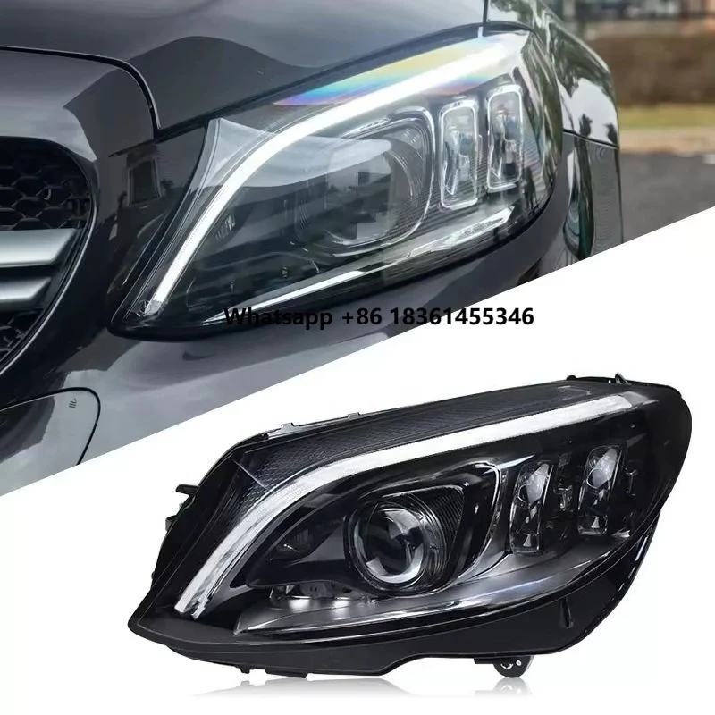 

W205 Upgrade for Class 2014-2021 C180 C200 C260 C300 Headlight DRL Koplampen Modified