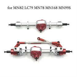 MN82 LC79 MN78 MN168 Metal Front Rear Axle Set For 1/12 MN D90 FJ45 MN99s D91 D96 MN 82 MN 78 RC Car Refit Upgrade Parts