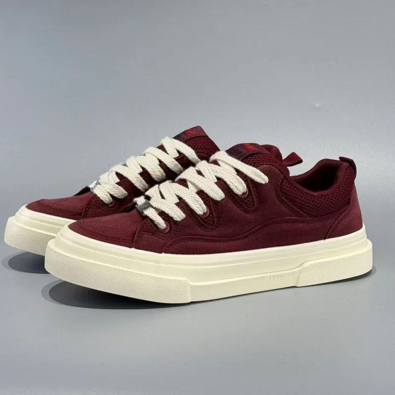 

HKDQ повседневные кроссовки в уличном стиле, мужская вулканизированная обувь, удобные кроссовки на платформе для мужчин, парусиновая обувь, нескользящая мужская обувь для скейтбординга