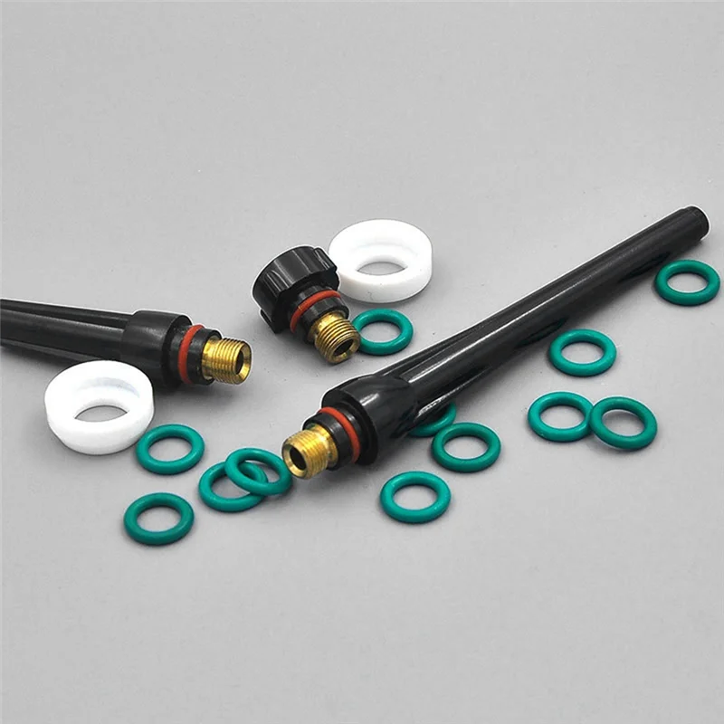 

A53Q-90PCS Welding Torch Accessories Kit Collets Body Glass Cup Alumina Nozzle Stubby Gas Lens 10/12 For TIG WP-17/18/26