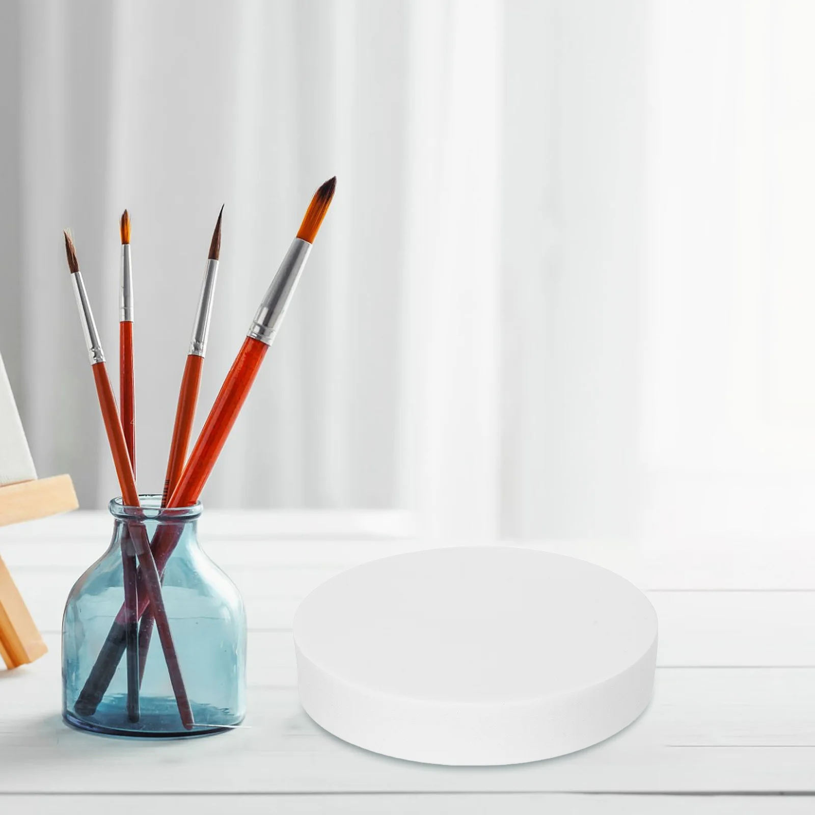 

2Pcs Foam Circles Polystyrene Round Disc DIY Craft Projects Sculpture Modeling Arts Decorations Supplies DIY Craft Disc