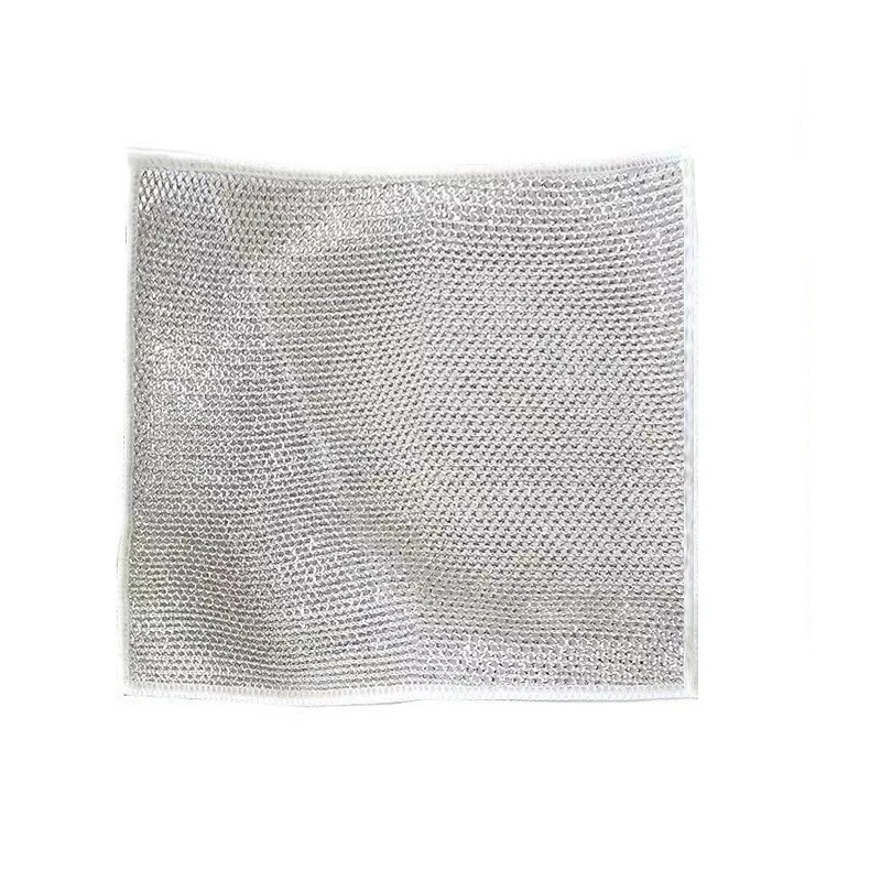 2-In-1 Upgrade Magic Cleaning Cloth Thickened Double sided Steel Wire Rag Bamboo Charcoal Dish Washdishing Cloths Towel Clean