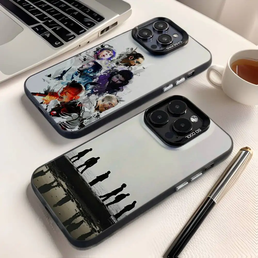 

L-Linkin Meteora P-Park Phone Case For iPhone 17,16,15,14,13,12,X,8,Pro,Max,Plus,E,SE4,Air,Mini IMD Matte Black