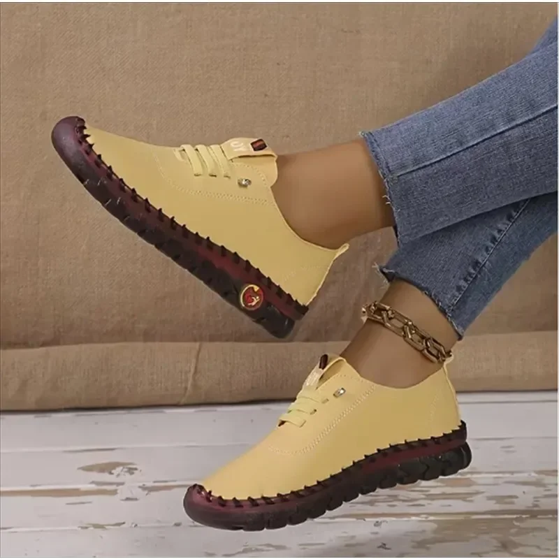 Shoes Women Summer Mom Flat Loafers Women Designer Shoes Lightweight Casual Women Sports Shoes Outdoor Fashion Laides Sneakers