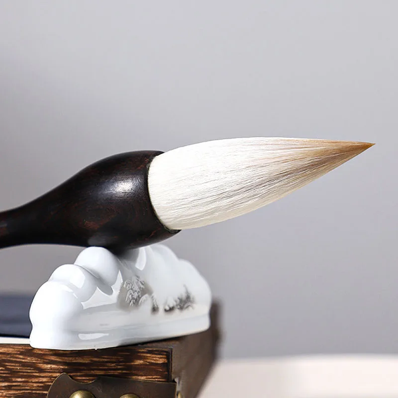 Chinese Calligraphy Big Brush Pen , Mixed Hair Sumi-e Painting Brush for Large Character Writing and Ink Wash Painting