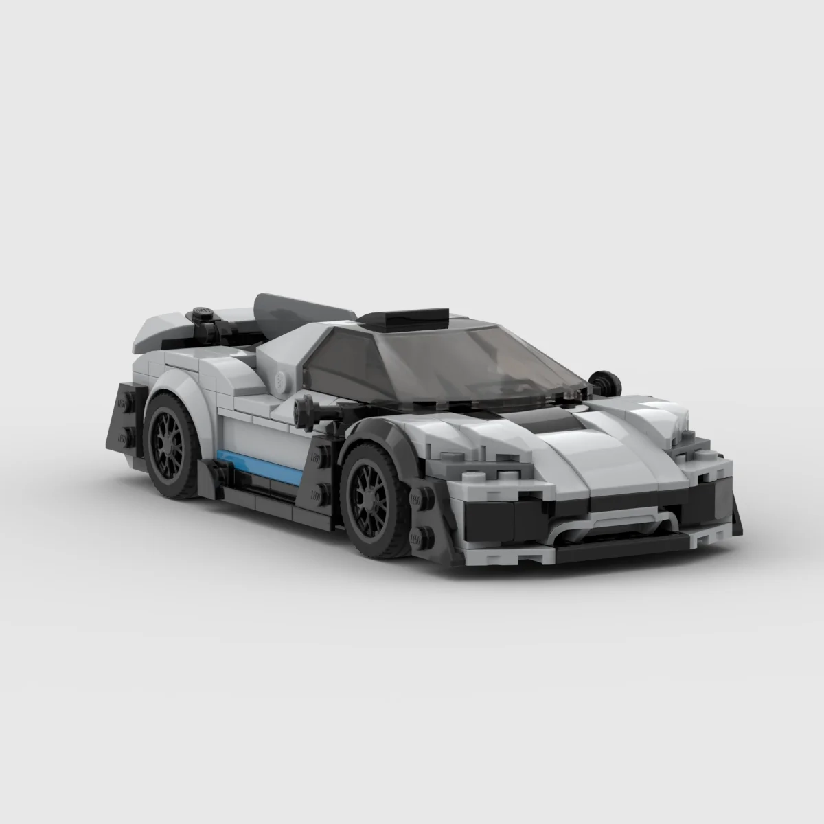 moc-speed-benz-one-343-pecas-carro-de-corrida-esportivo-veiculo-de-corrida-blocos-de-montar-brinquedos-criativos-de-garagem-para-meninos