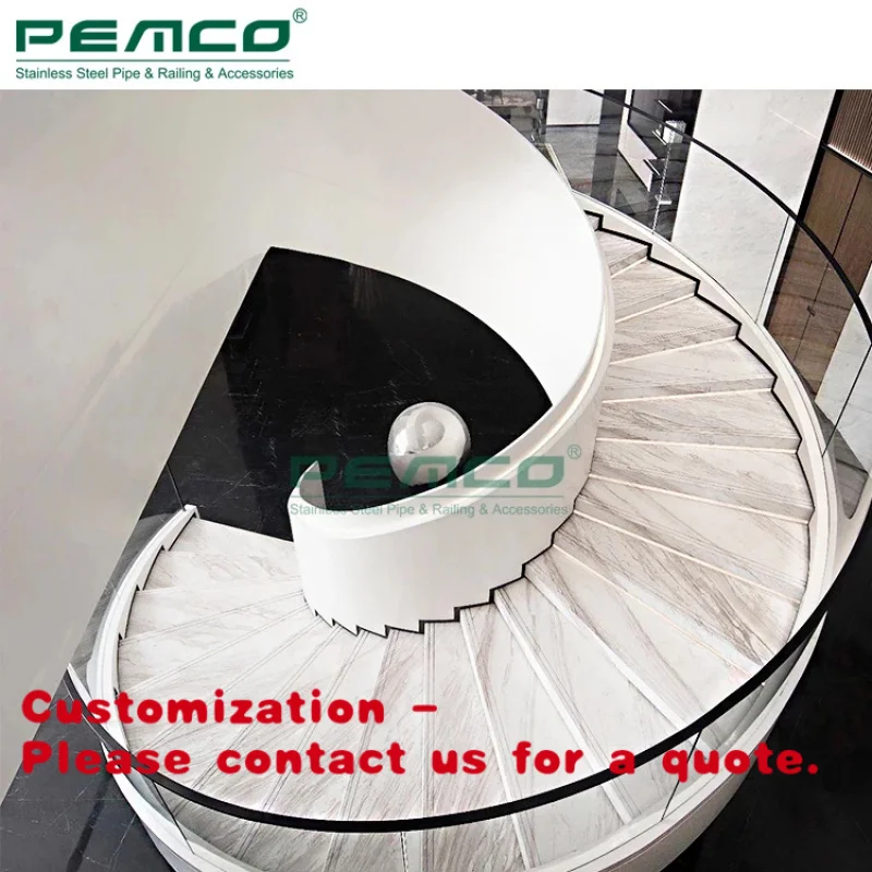 

Новые стильные виллы: изогнутые стеклянные лестницы для помещений с мраморными ступенями по конкурентоспособной цене.