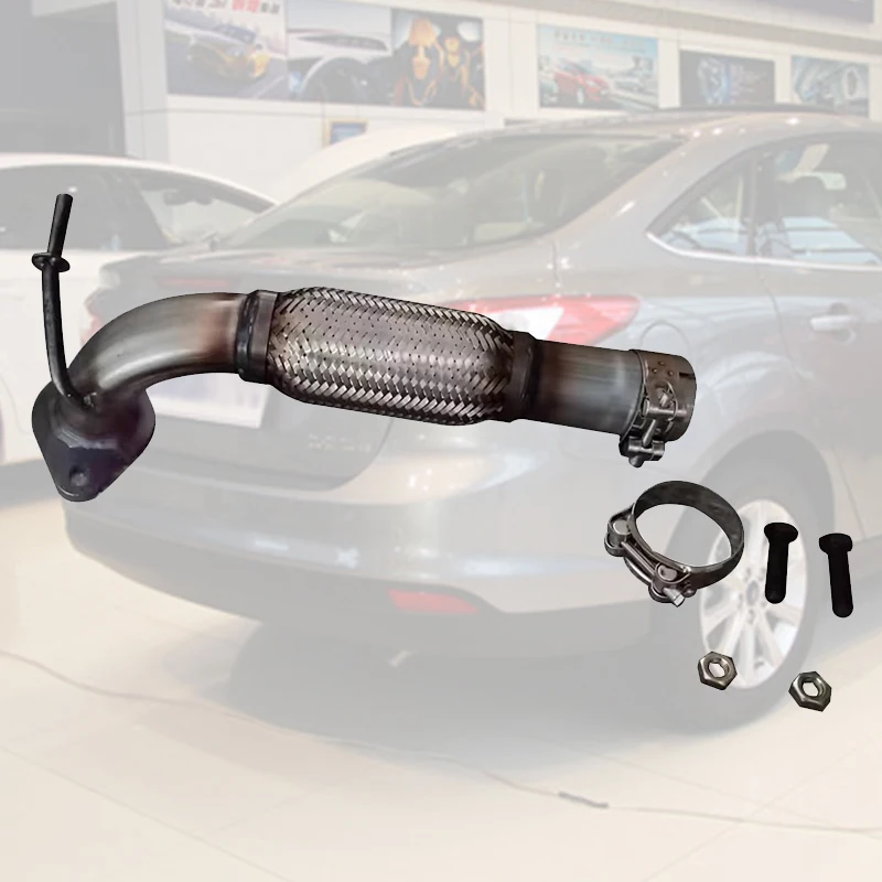 

1 Set Exhaust Flexi Replacement With Fitting Kits For Ford Fiesta Mk7 Mk7.5 1.0 Ecoboost 2008-2016 Car Exhaust Pipe Parts