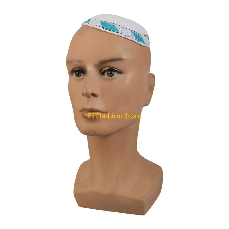 Y5GC Elegant Design Jewish Ceremonial Cap Breathable Knitted Fabric For Extended Wear During Holidays And Celebrations