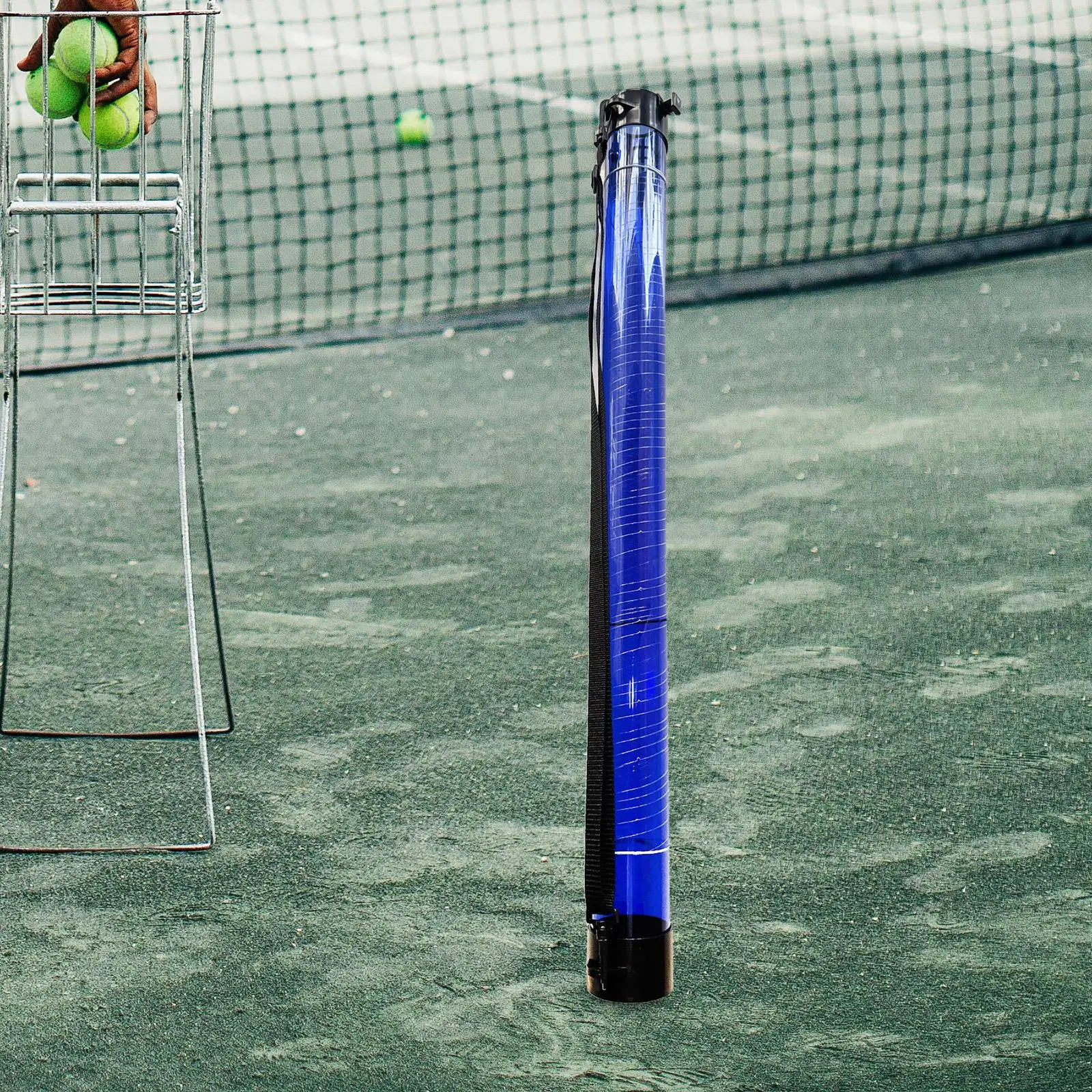 Tennis Ball Tube Collector Carrier Clear PC Material High Capacity Ball Storage Holder for School Training or Club Events