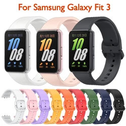 Silicone Strap For Samsung Galaxy Fit 3 Smart Watch Bracelet Correa Sport Watchband For Samsung Galaxy Fit3 Band Accessories