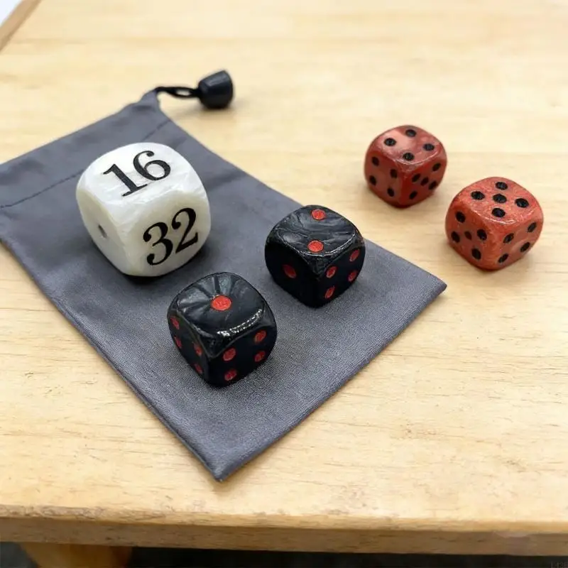 

Acrylic Gaming Dices Set Backgammon Pearls Dices Set 22 mm Large Backgammon Doubling Cubes Pluses 4pcs 16MM Dices Gift